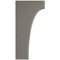 Ekena Millwork 1 3/4"W x 6"D x 12"H Clarksville Wood Vintage Decor Bracket, Reclaimed Grey BKTWD02X06X12CVGY - alternate 3
